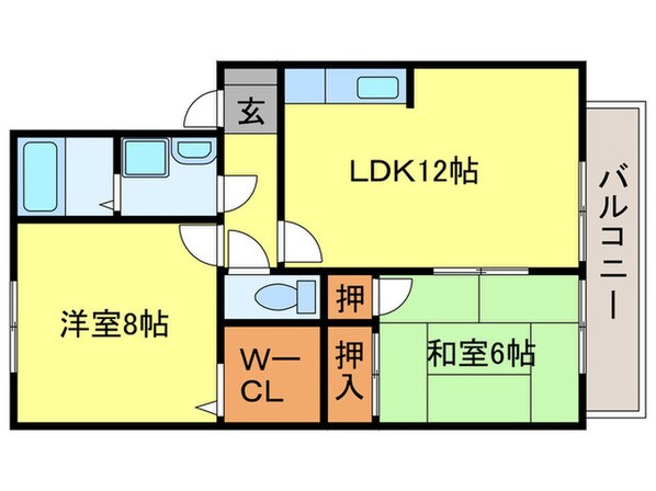 セジュ－ル諸岡の物件間取画像